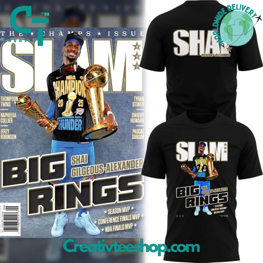 Oklahoma City Thunder Shai Gilgeous-Alexander SLAM Cover Tee