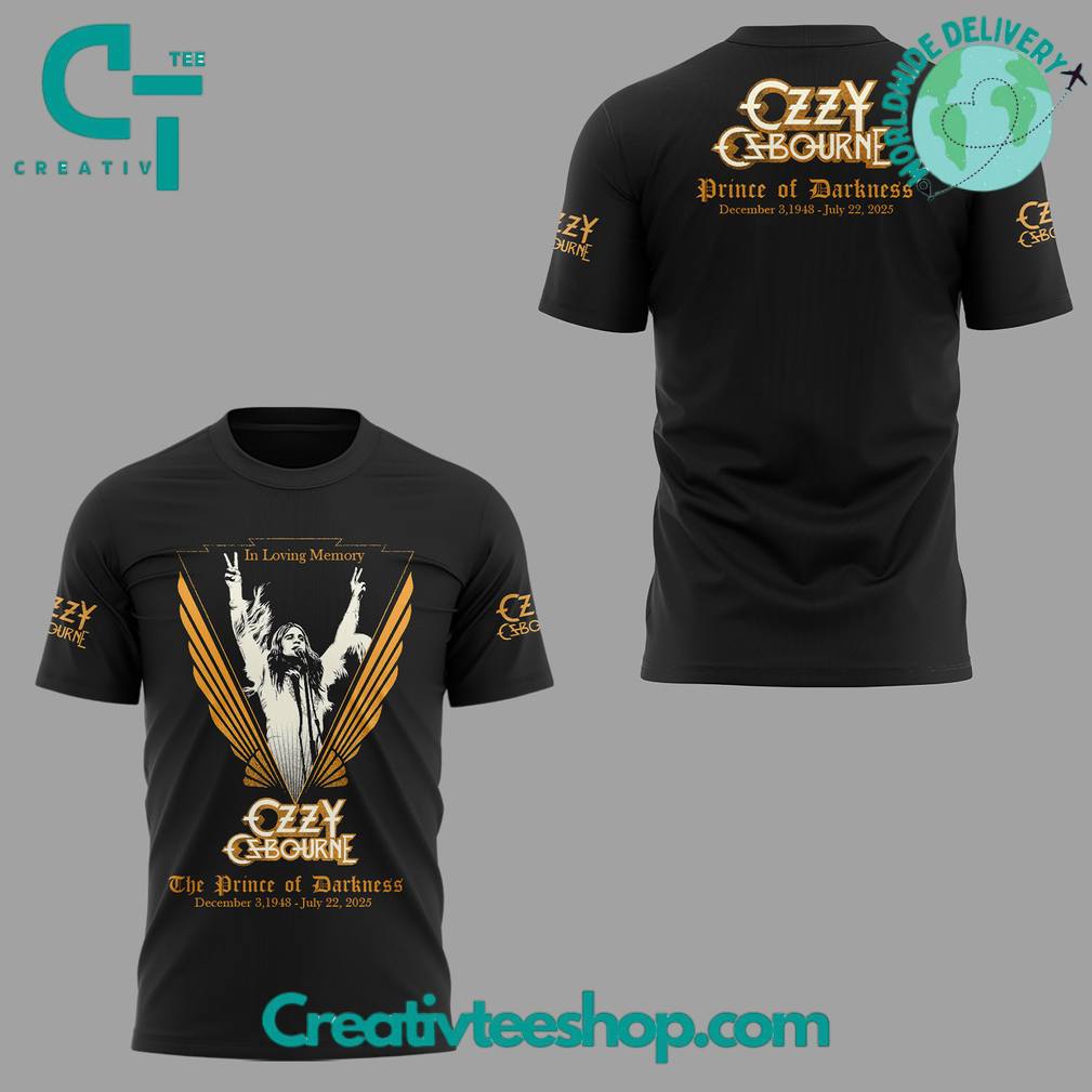 Ozzy Osbourne In Memories of Prince of Darkness Special Tee