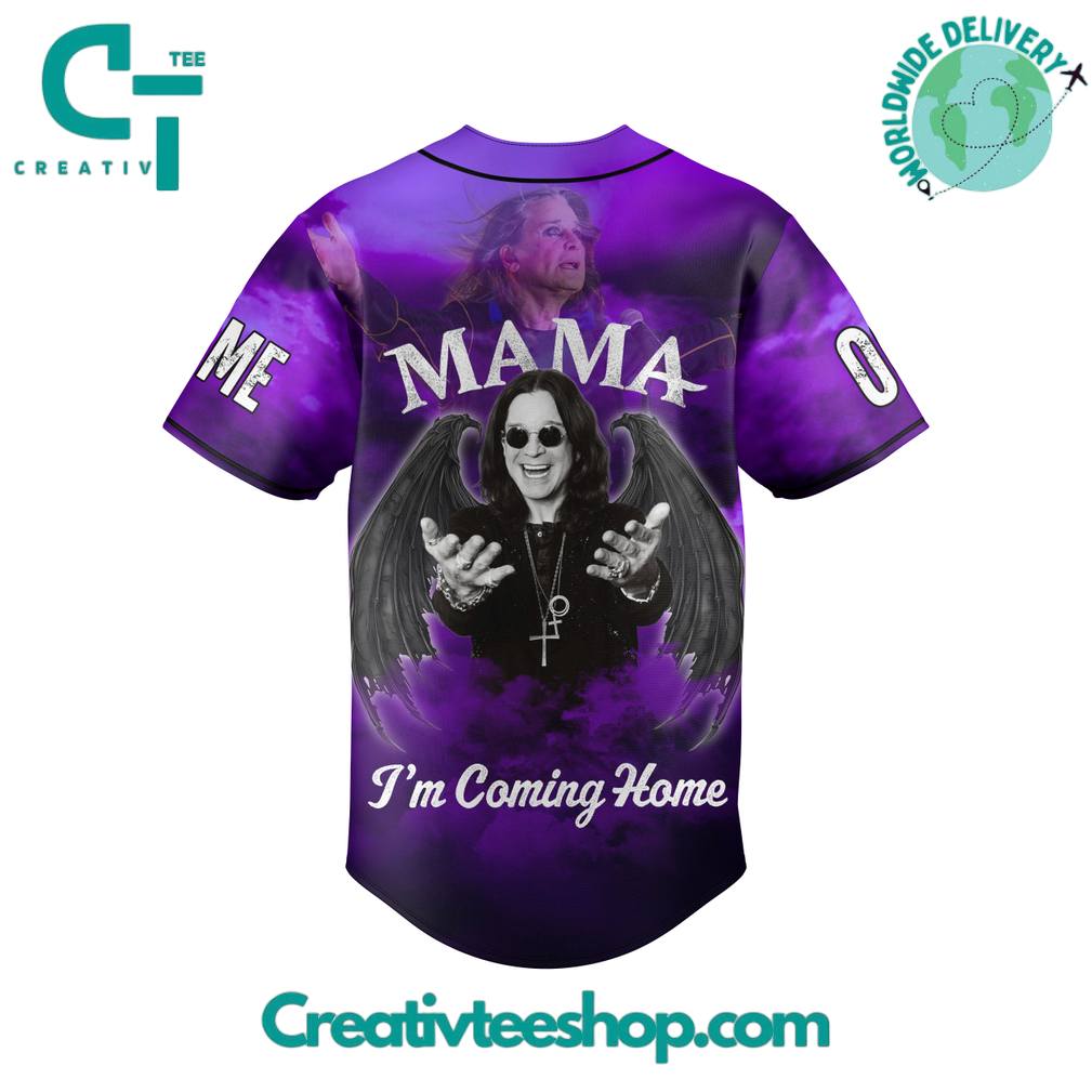 Ozzy Osbourne Prince of Darkness Custom Baseball Jersey