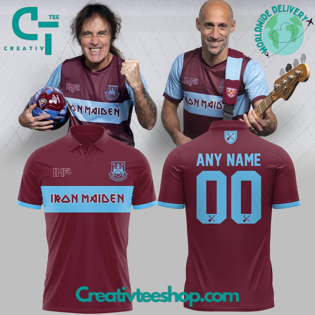 West Ham United x Iron Maiden Personalized Polo