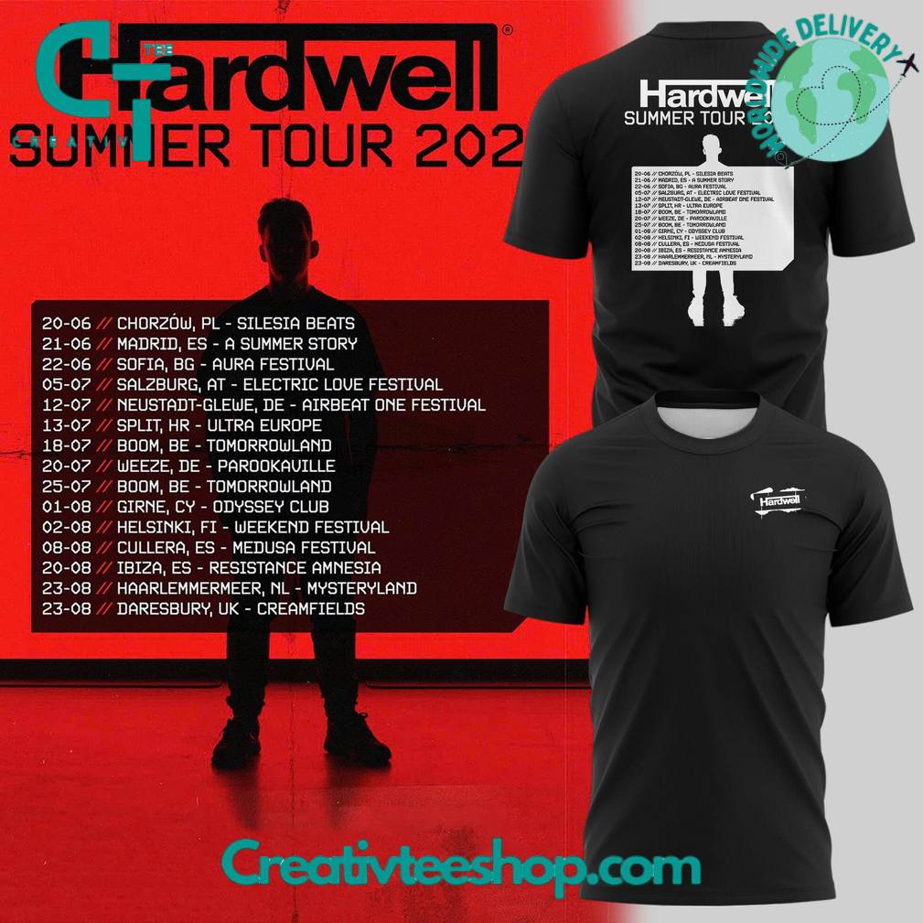 Hardwell Summer Tour 2025 Special Edition Shirt