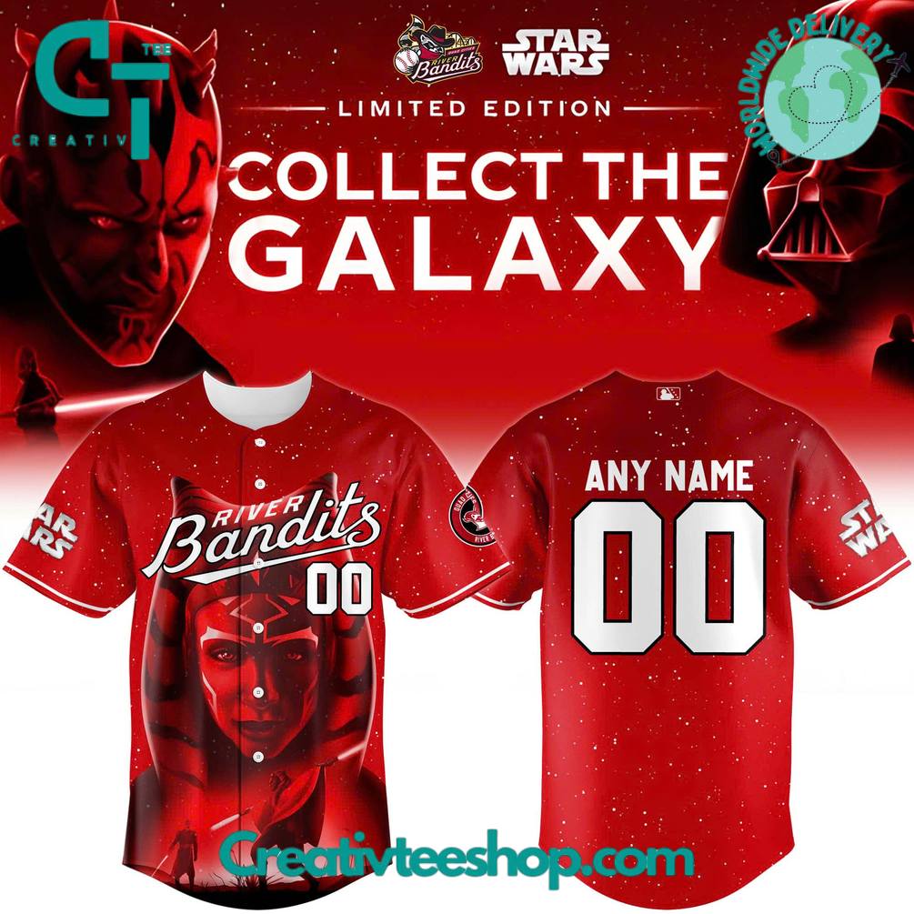 Quad Cities River Bandits x Star Wars Baseball Jersey 2025