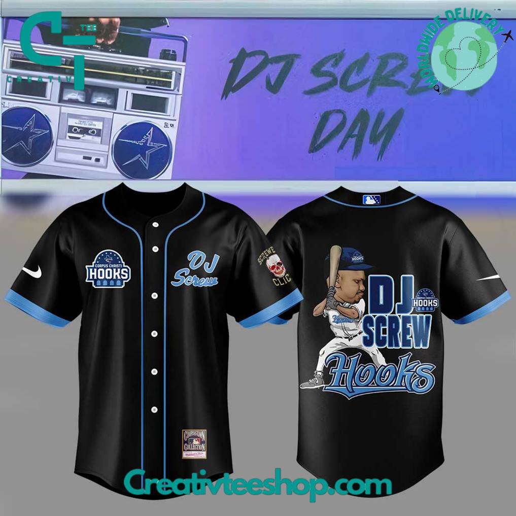 Corpus Christi Hooks x DJ Screw Day Special Baseball Jersey