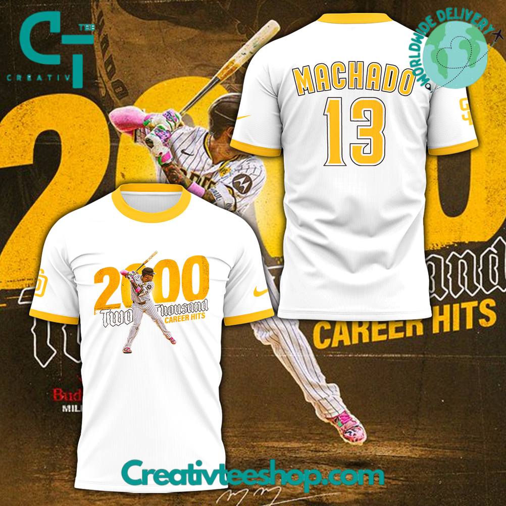 San Diego Padres Machado 2000 Career Hits Special Tee