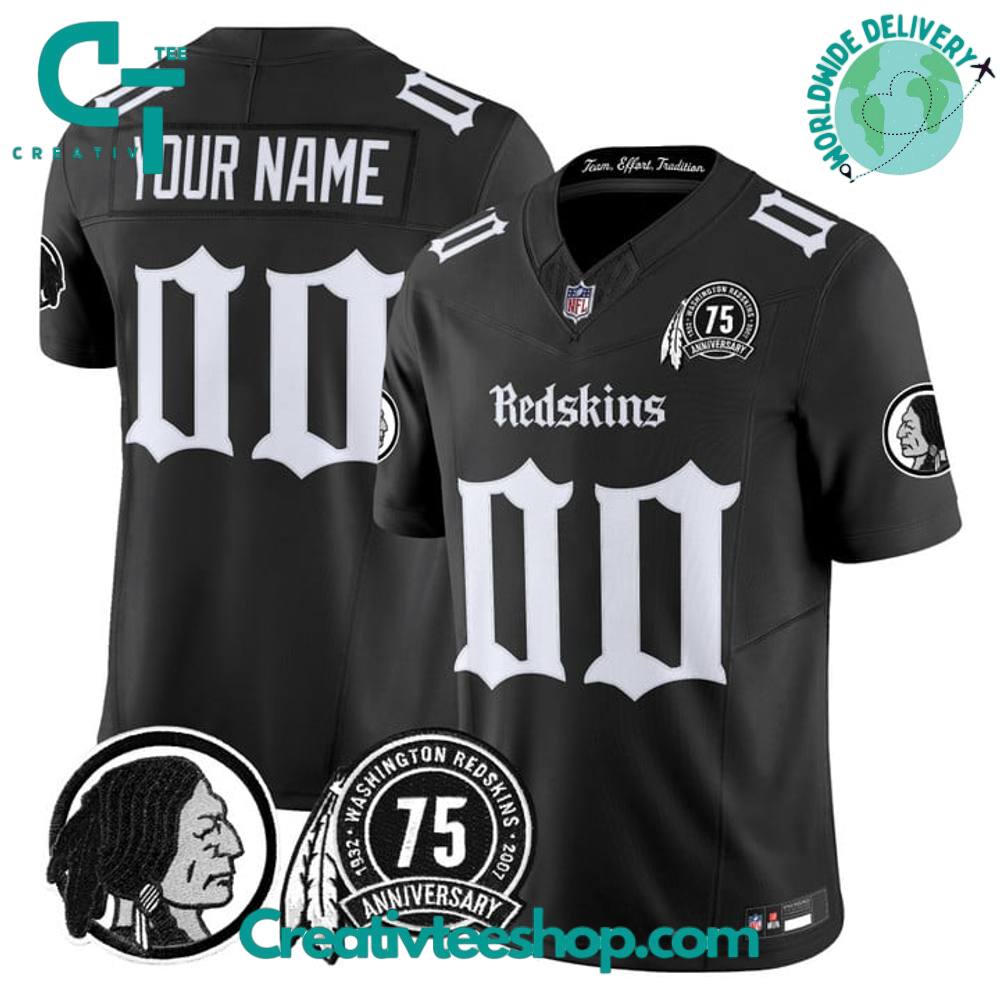 Washington Redskins Gothic Capital Edition Special Edition Football Jersey