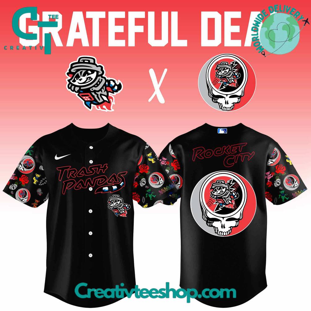 Rocket City Trash Pandas x Grateful Deal 2025 Special Baseball Jersey