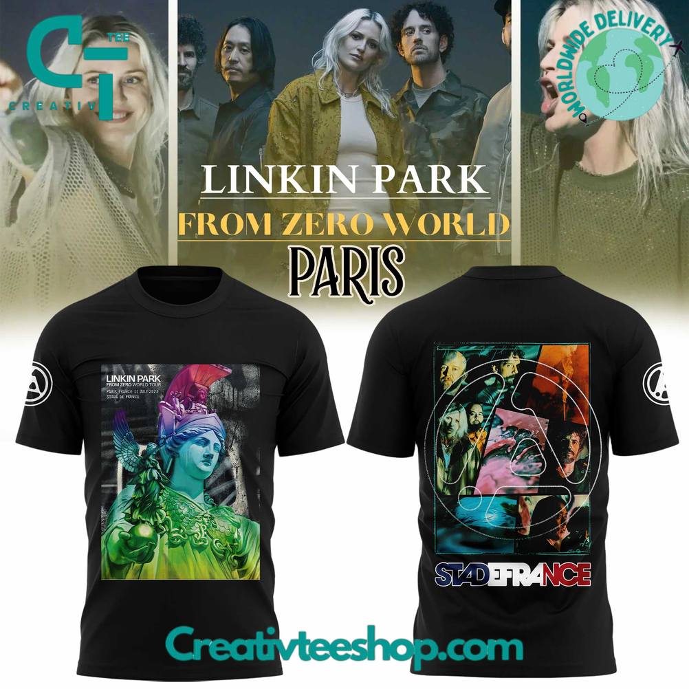 Linkin Park From Zero World Tour in Paris Special TShirt