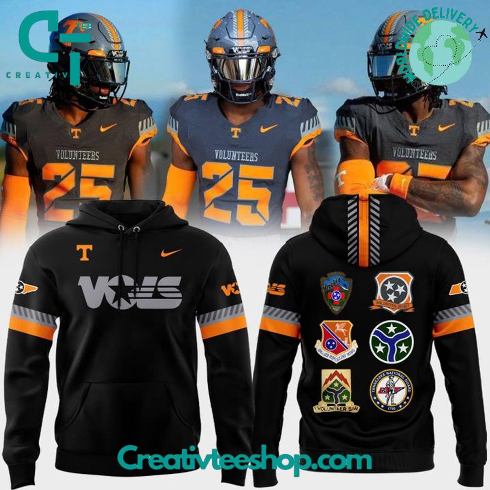 Tennessee Volunteers Smoke Grey Volunteer Spirit Special Black Hoodie