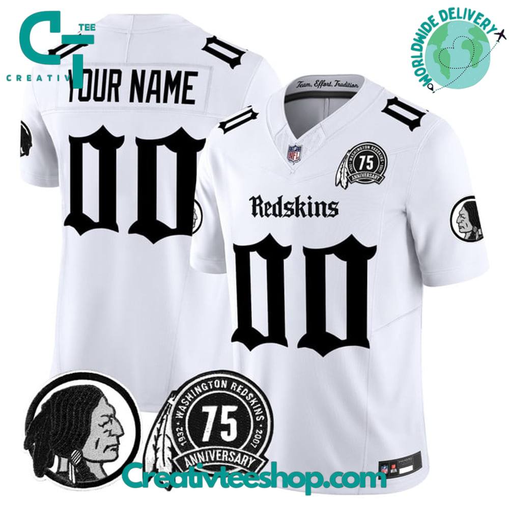 Washington Redskins Gothic Capital Edition Special Edition Football Jersey