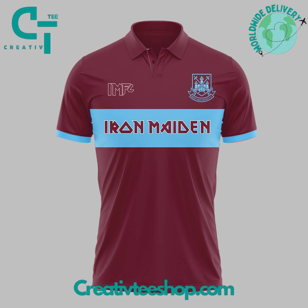 West Ham United x Iron Maiden Personalized Polo