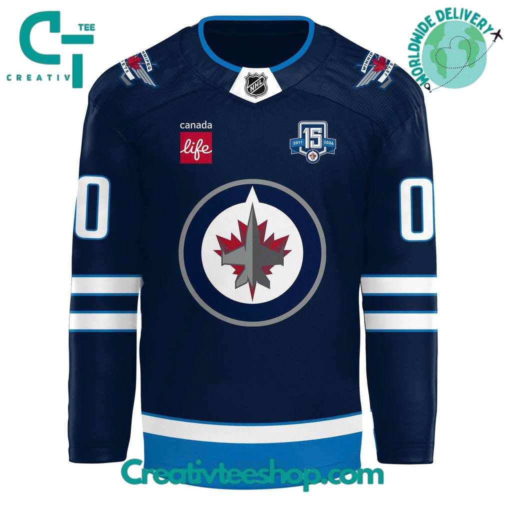 Winnipeg Jets 15th Anniversary Limited Edition Hockey Jersey