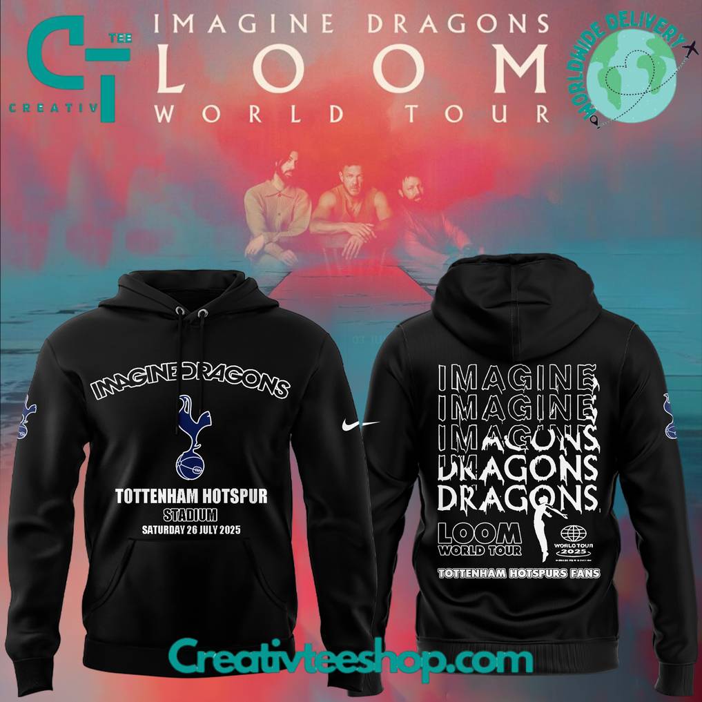 Tottenham Hotspur x Imagine Dragons LOOM World Tour Special Black Hoodie