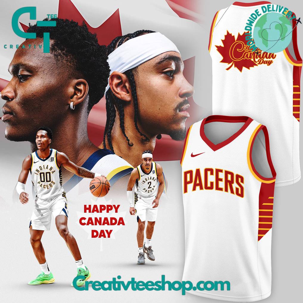 Indiana Pacers Happy Canada Day Limited Edition Basketball Jersey