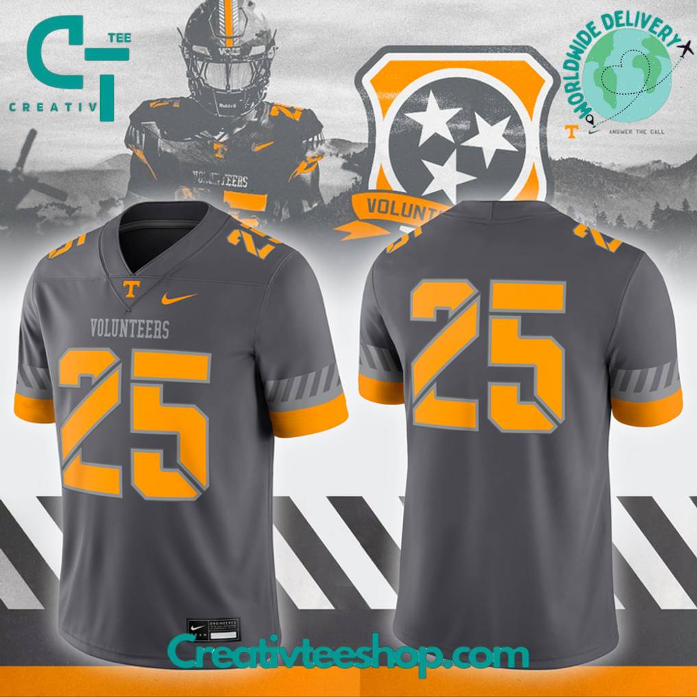 Tennessee Football “Volunteer Spirit” Smokey Grey Limited Edition Football Jersey