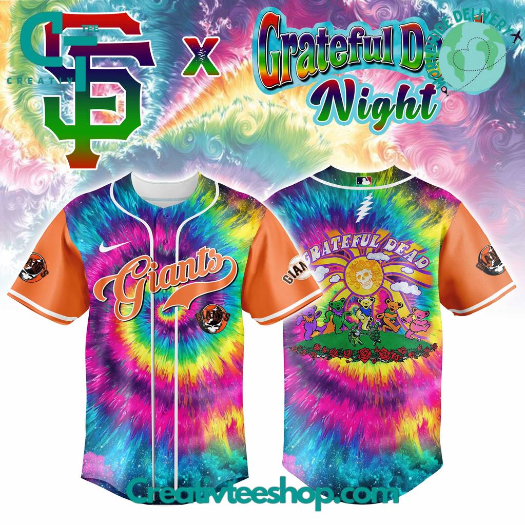 San Francisco Giants x Grateful Dead Night Special Baseball Jersey