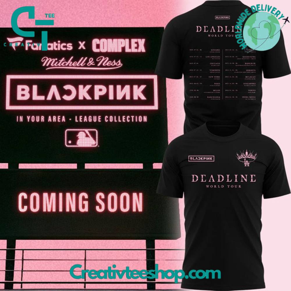 Los Angeles Dodgers x Blackpink Deadline World Tour 2025 Special Tee