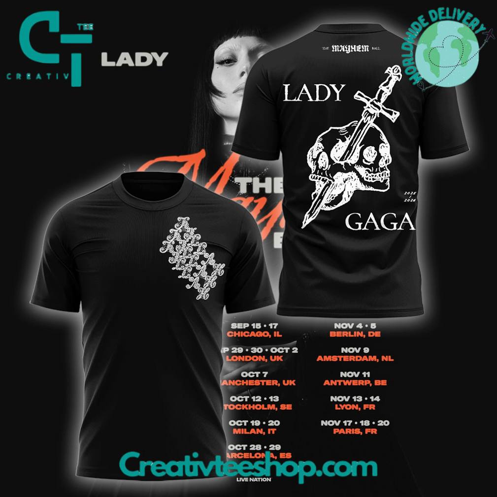 Lady Gaga TheMayhemBall Tour 2025 Special Tee