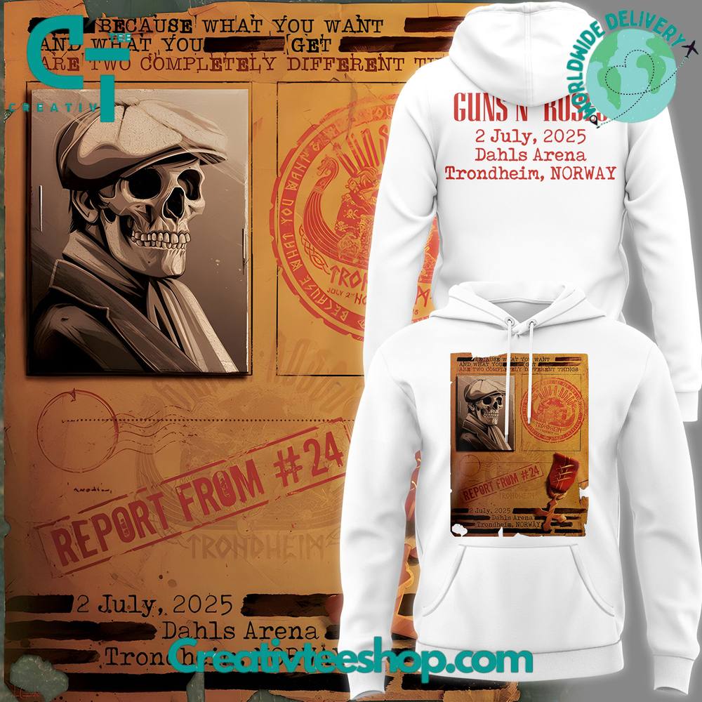 Guns N Roses World Tour 2025 in Stockholm Special Hoodie