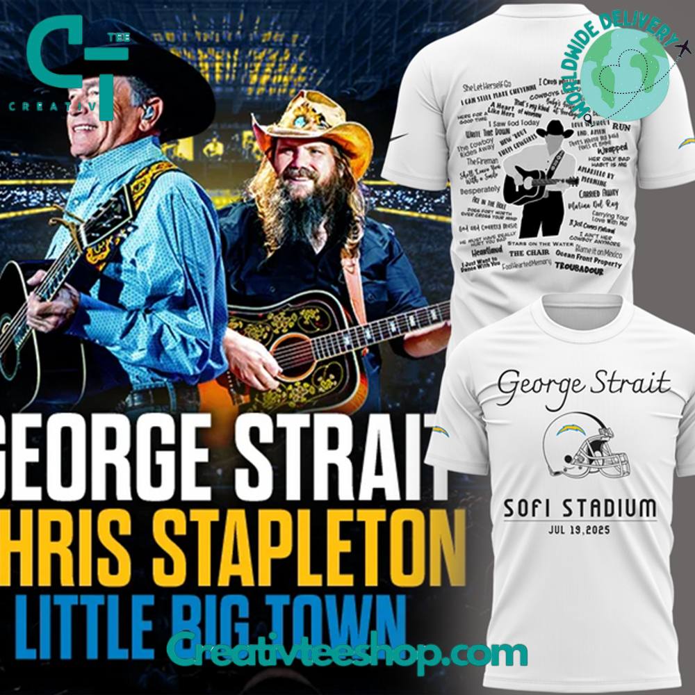 Los Angeles Chargers x George Strait Little Big Town 2025 Special Tee
