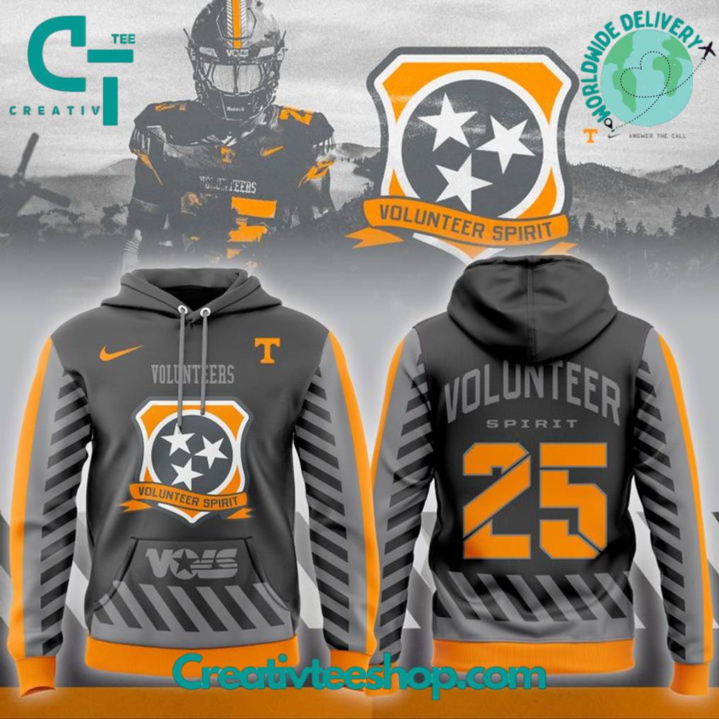 Tennessee Football Volunteer Spirit Smokey Grey Special Hoodie
