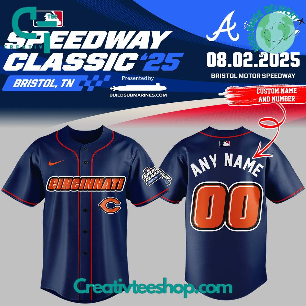 Cincinnati Reds Speedway Classic Custom Baseball Jersey