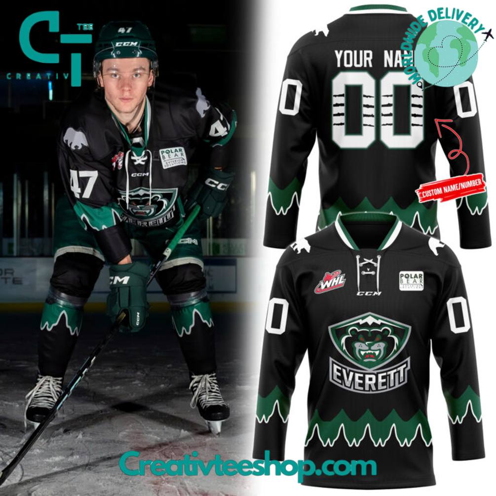 Everett Silvertips Nightmare New 2025 Custom Hockey Jersey
