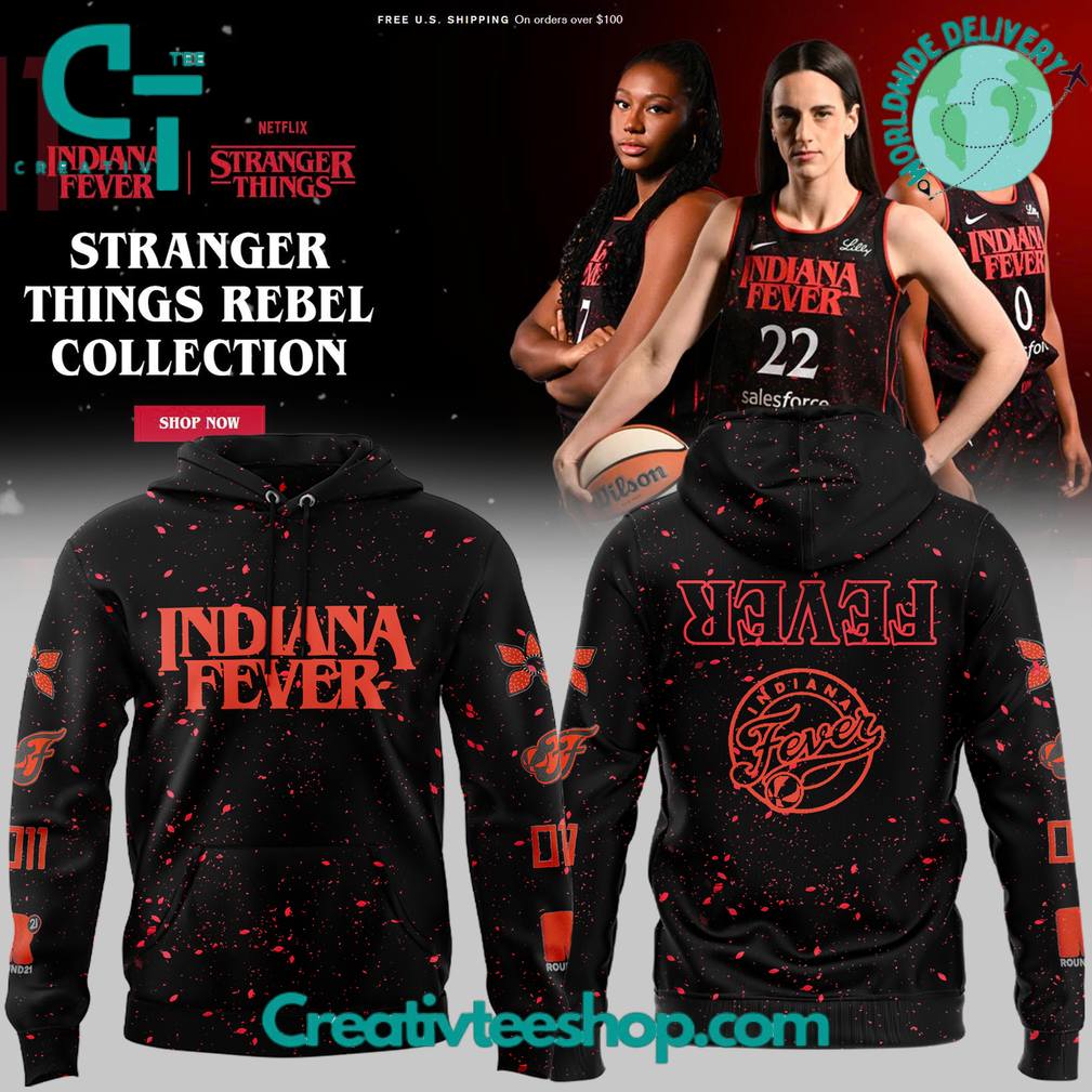 Indiana Fever x Stranger Things Rebel Swingman Limited Edition Hoodie