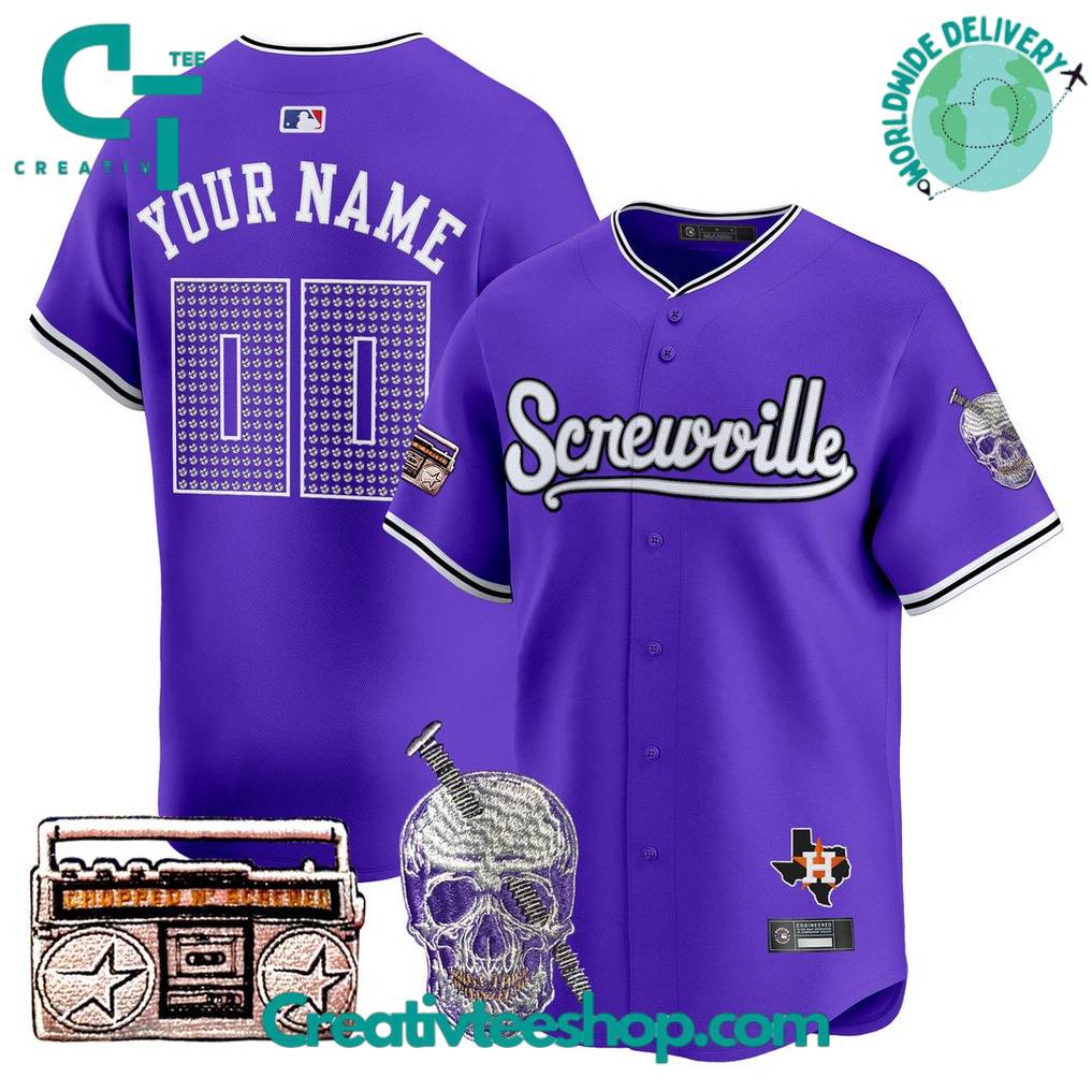 Houston Astros x DJ Screw 2025 Screwville Special Edition Baseball Jersey