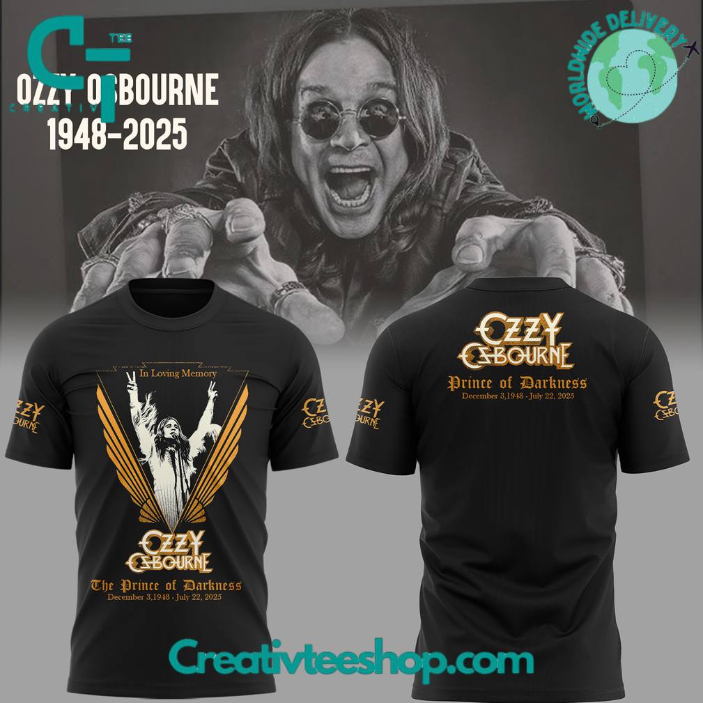 Ozzy Osbourne In Memories of Prince of Darkness Special Tee