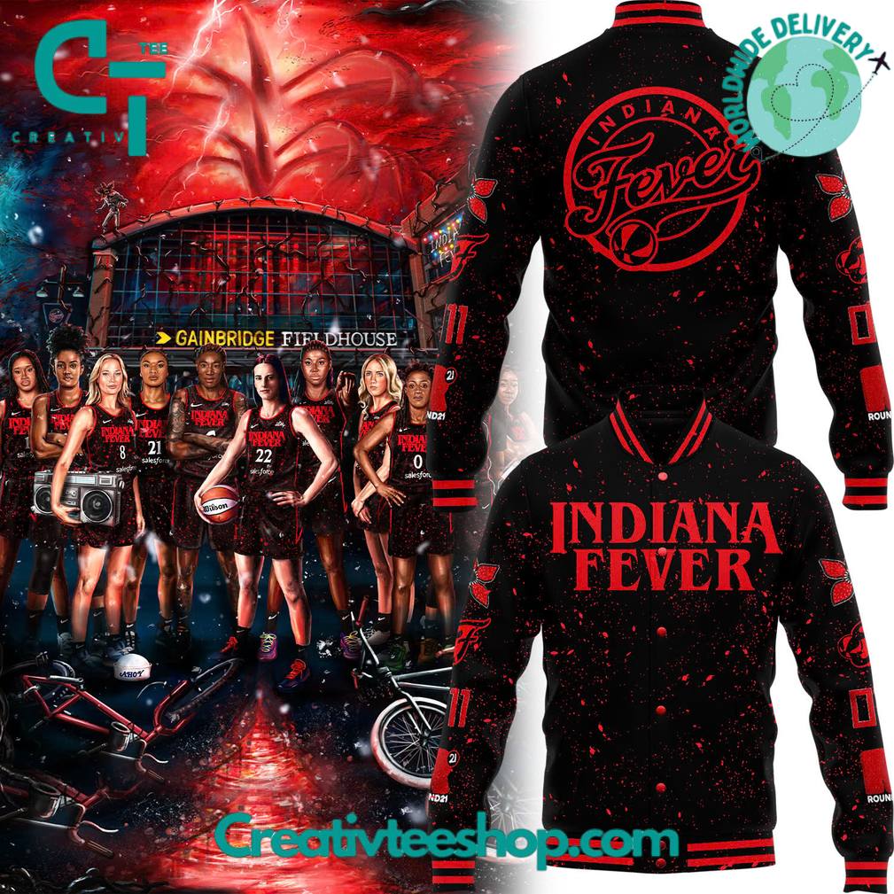 Indiana Fever x Stranger Things Rebel Swingman Limited Edition Baseball Jacket