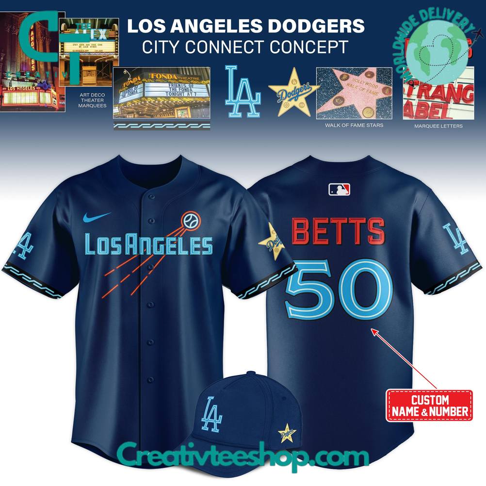 Los Angeles Dodgers 2025 New City Connect Baseball Jersey