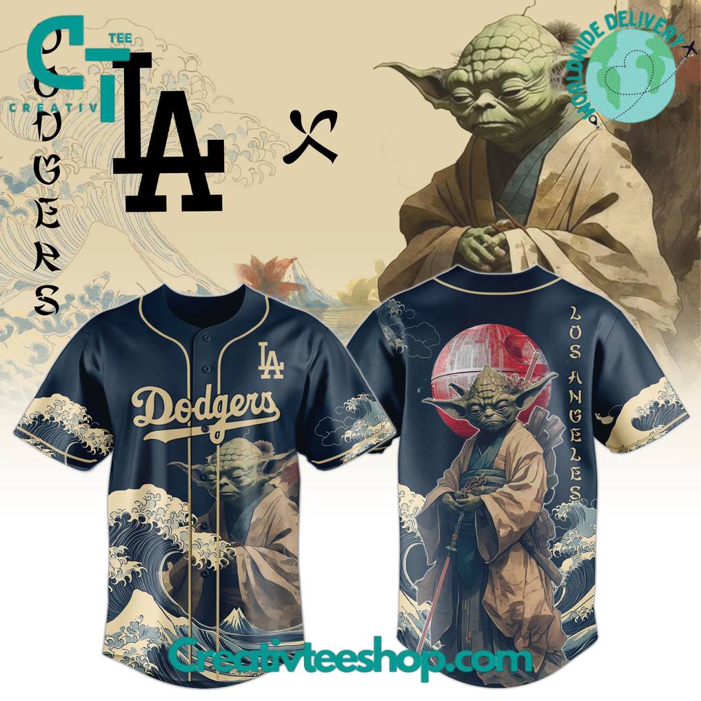 Los Angeles Dodgers x Master Yoda 2025 Japan Edition Baseball Jersey