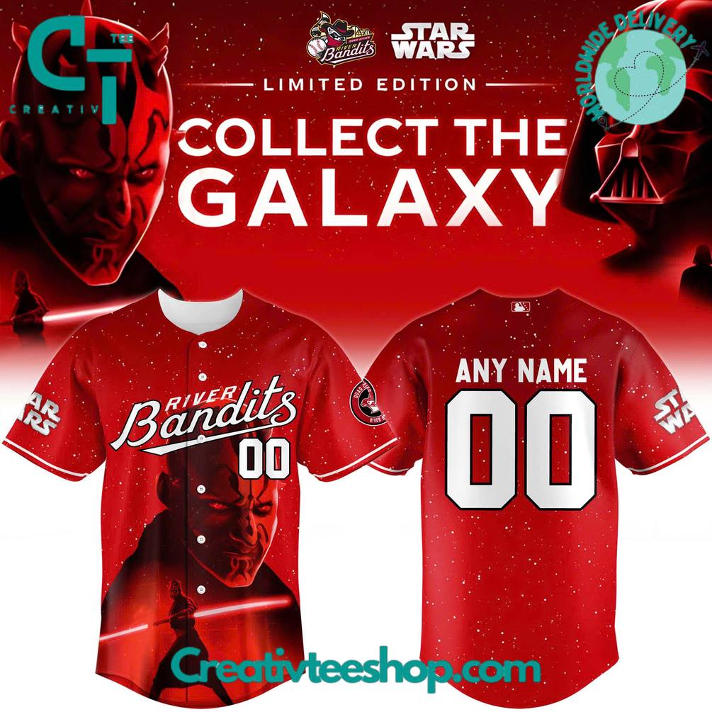 Quad Cities River Bandits x Star Wars Baseball Jersey 2025