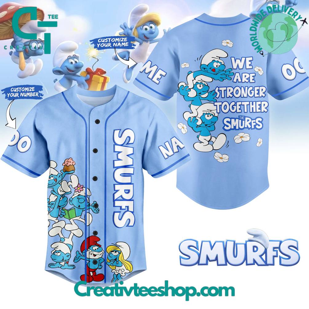 The Smurfs Strong Together Special Baseball Jersey