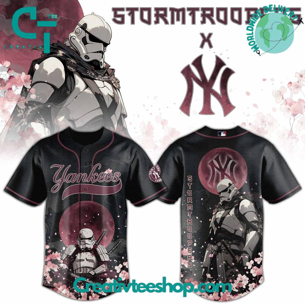 New York Yankees x Stormtroopers 2025 Japan Edition Baseball Jersey