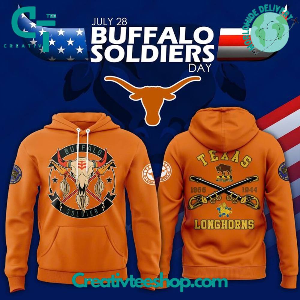 Texas Longhorns 2025 Buffalo Soldier Day Special Hoodie