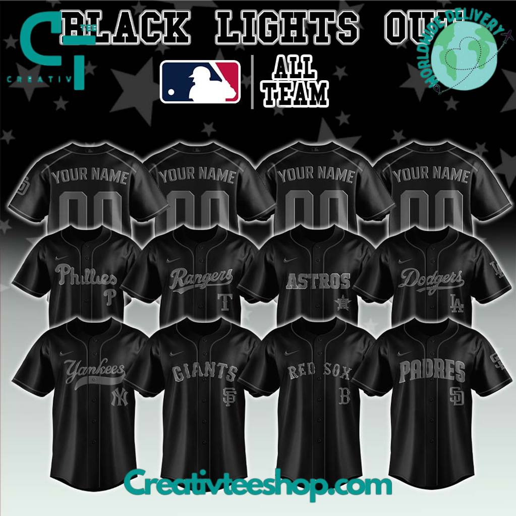 MLB All Teams x Black Lights Out Limited Edition Baseball Jersey