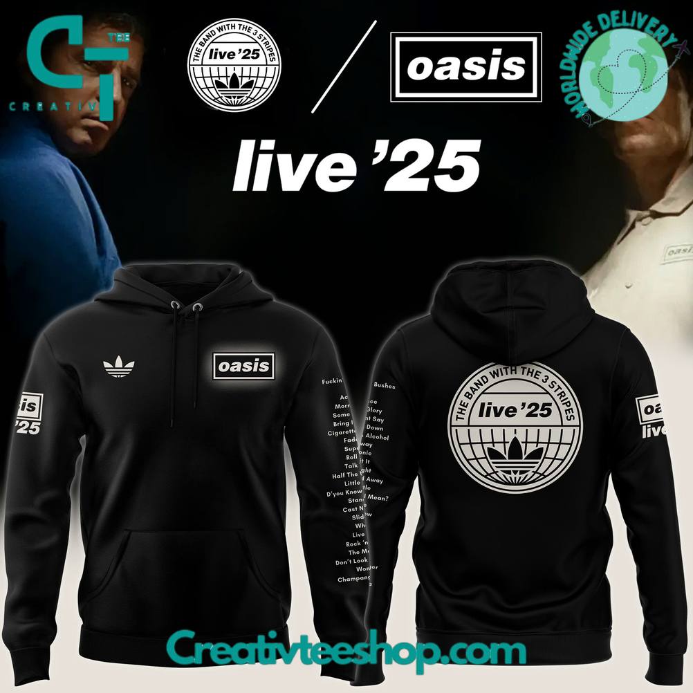 Oasis x Live 25 TOUR JACQUARD Setlist Special Hoodie