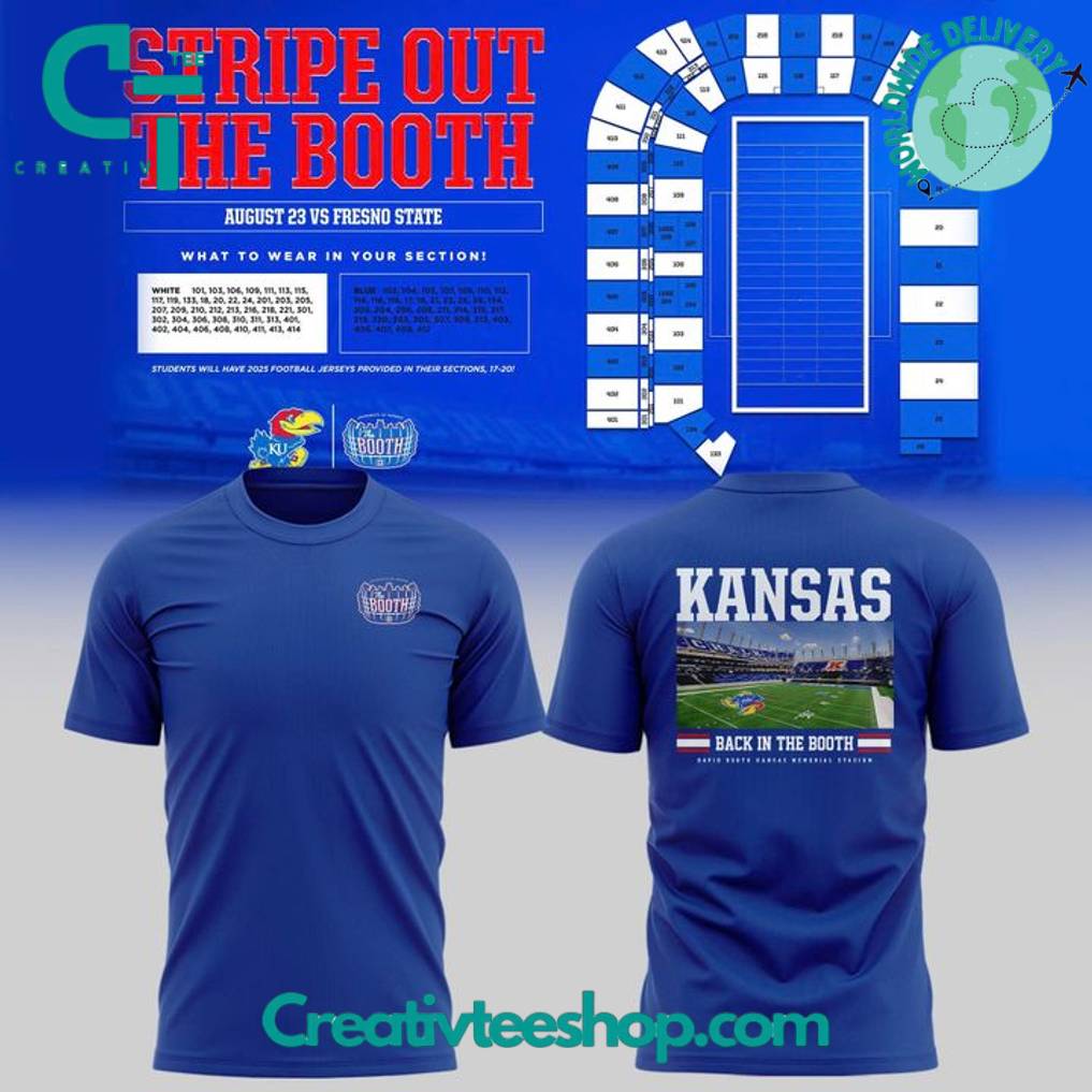 Kansas Jayhawks “Stripes Out The Booth” Special Tee