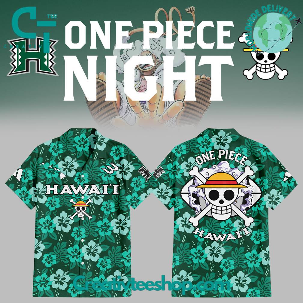 Hawaii Rainbow Warriors x One Piece Special Hawaiian Shirt