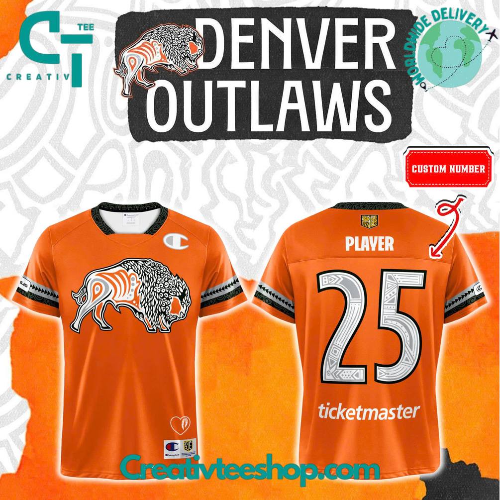 Denver Outlaws Indigenous Heritage Custom Foootbal Jersey