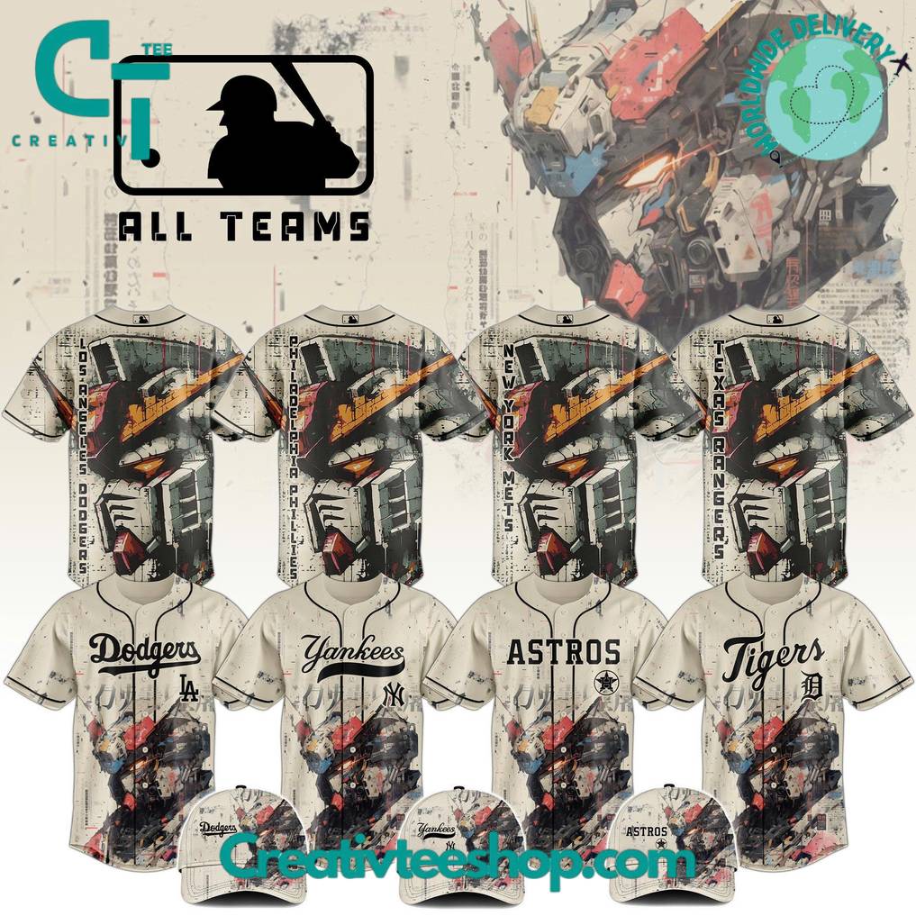 MLB All Teams x Gundam Robot Japan Edition 2025 Special Baseball Jersey