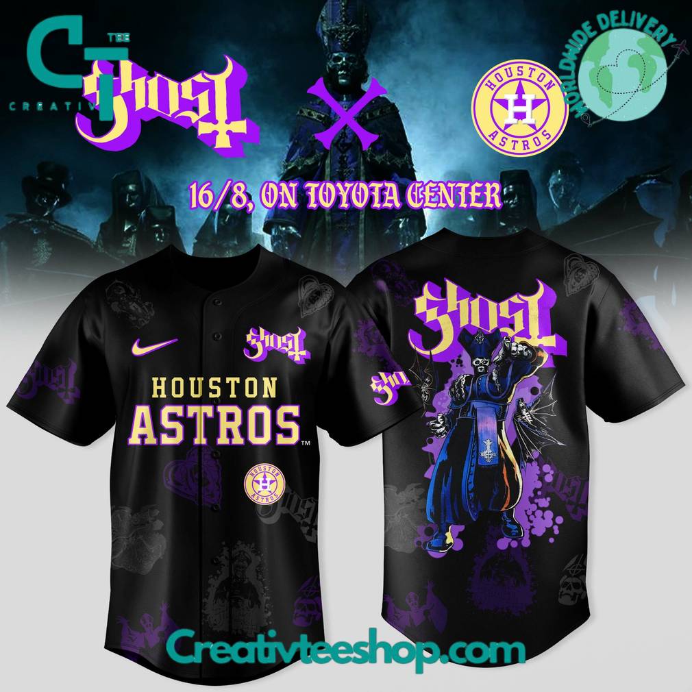 Houston Astros x Ghost Band Special Baseball Jersey