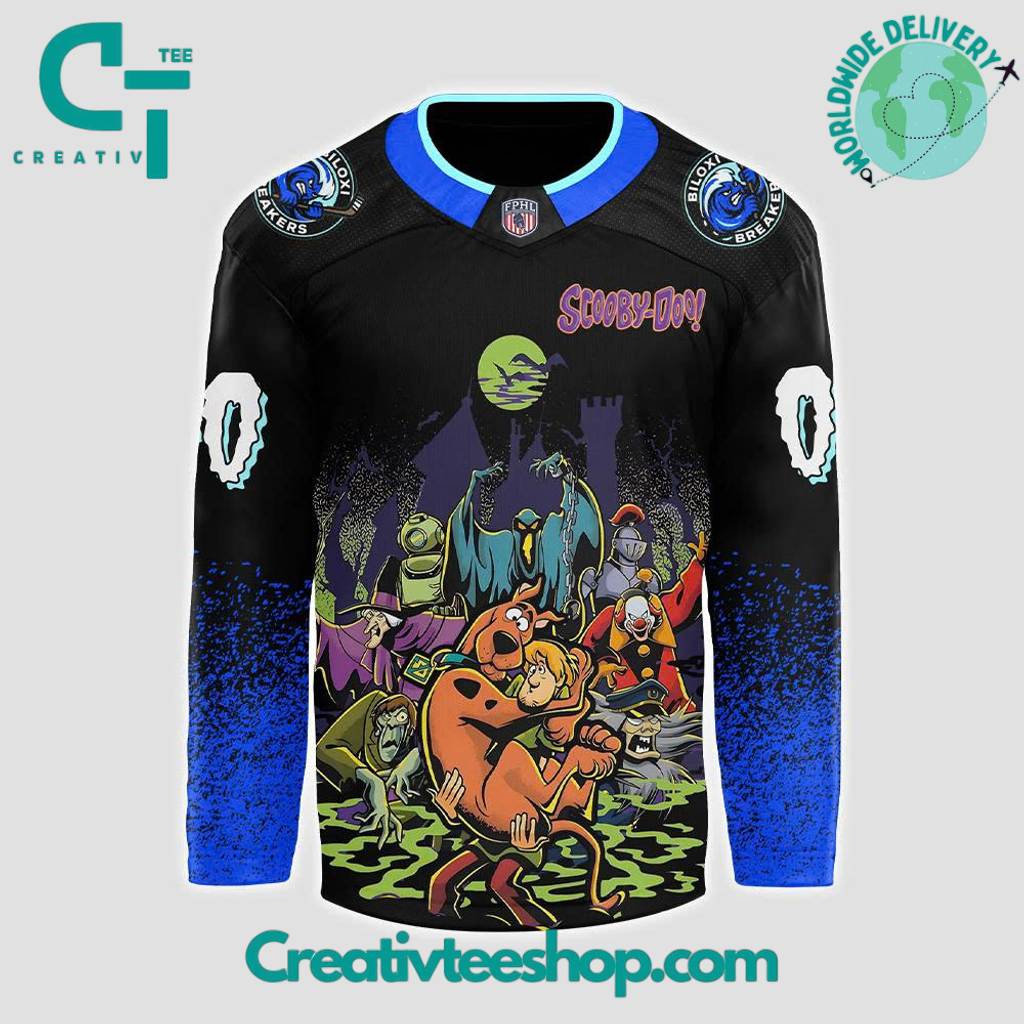 Biloxi Breakers x Scooby-Doo Night 2025 Custom Hockey Jersey