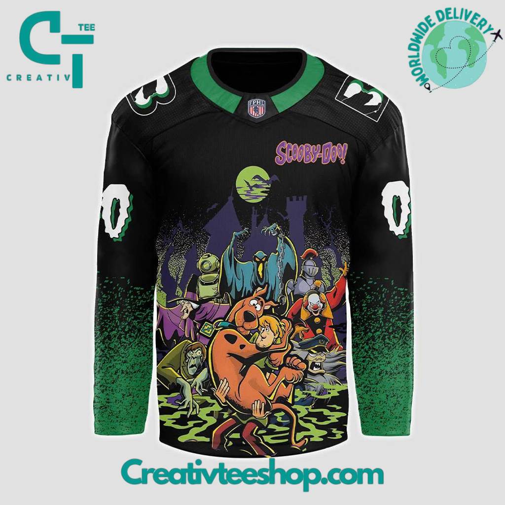 Binghamton Black Bears x Scooby-Doo Night 2025 Custom Hockey Jersey