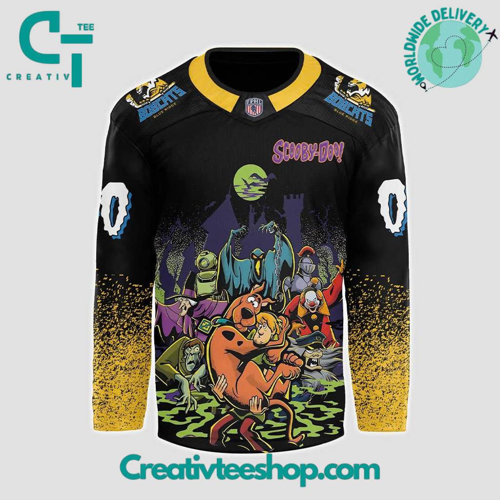 Blue Ridge Bobcats x Scooby-Doo Night 2025 Custom Hockey Jersey