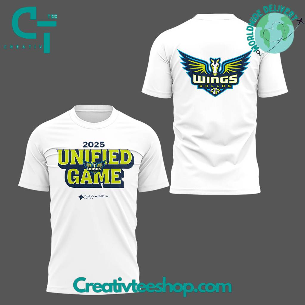 Dallas Wings Unified Game 2025 Special White Tee