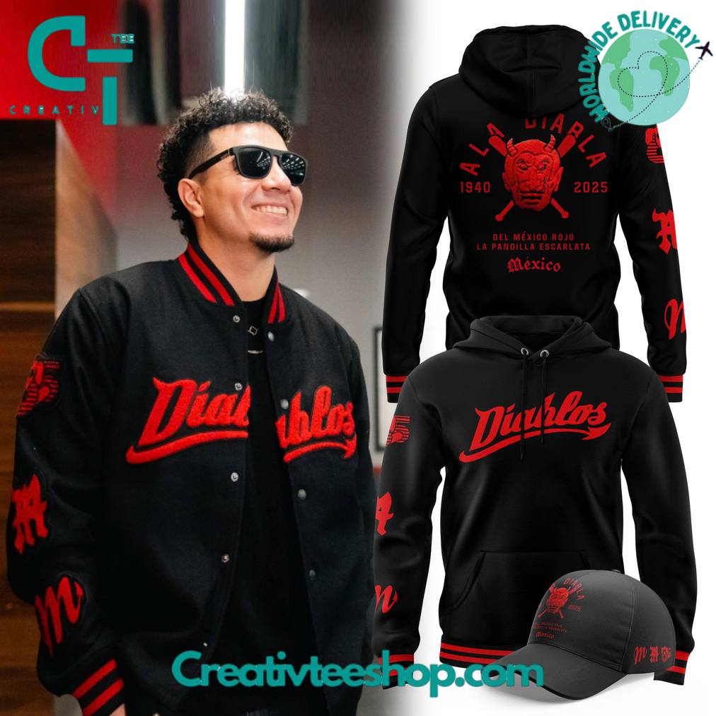 Diablos Rojos del México “Ala Diabla” Special Black Hoodie