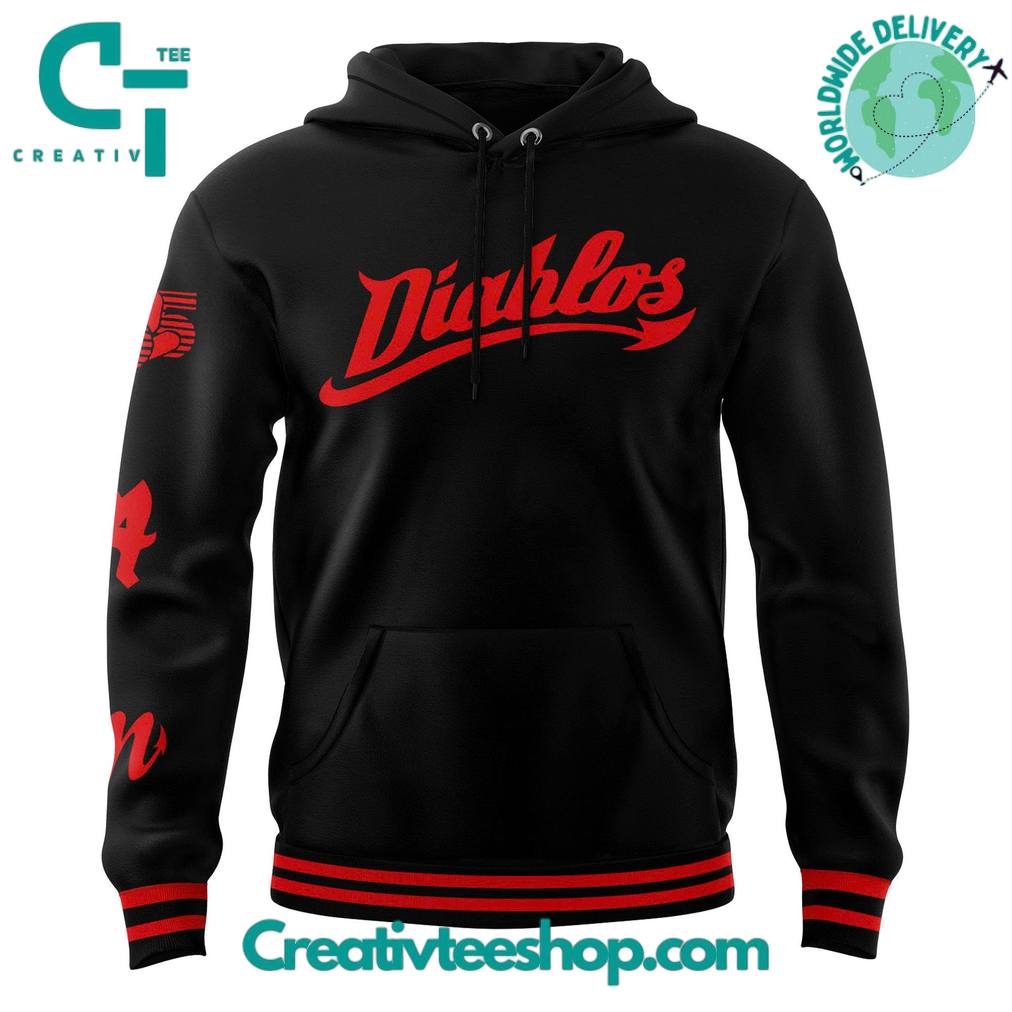 Diablos Rojos del México “Ala Diabla” Special Black Hoodie