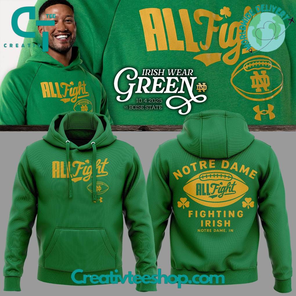 Notre Dame Fighting Irish Irish Wear Green Special Hoodie